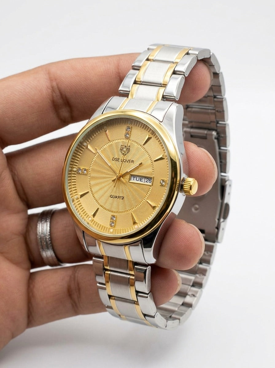 Luxury Two-Tone Stainless Steel Men's Watch