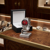 Langqishi Red Dial Moonphase Watch