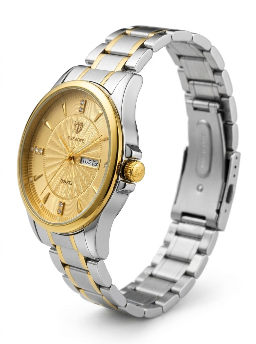Luxury Two-Tone Stainless Steel Men's Watch