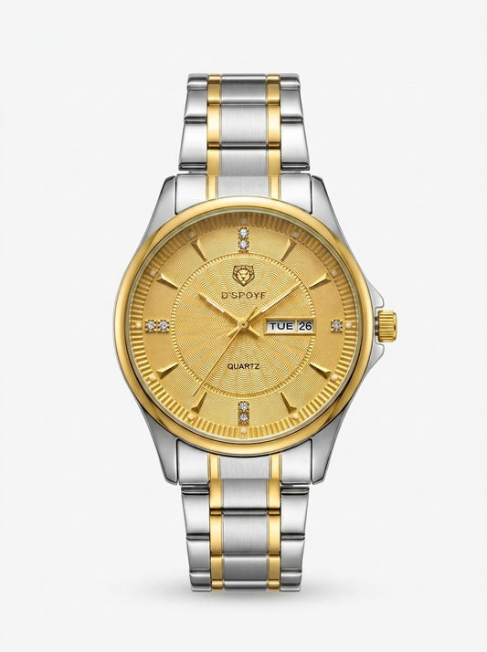Luxury Two-Tone Stainless Steel Men's Watch