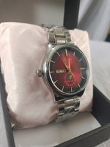 Langqishi Red Dial Moonphase Watch