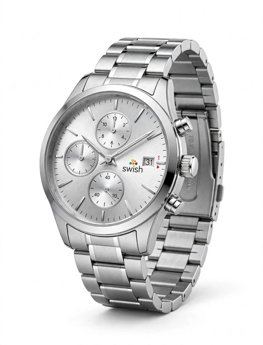 Swish Platinum Silver Dial | Stainless Steel